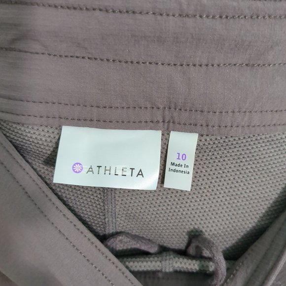 Athleta Jenner Skort in Slate Women's 10 Style 983363 -01 Purple Gray side zip - Picture 4 of 4